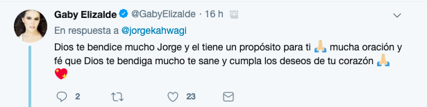Famosos muestran su apoyo a Jorge Kahwagi