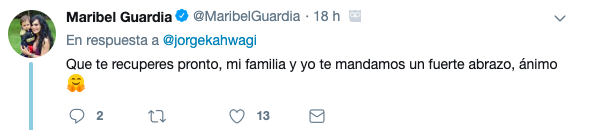 Famosos muestran su apoyo a Jorge Kahwagi