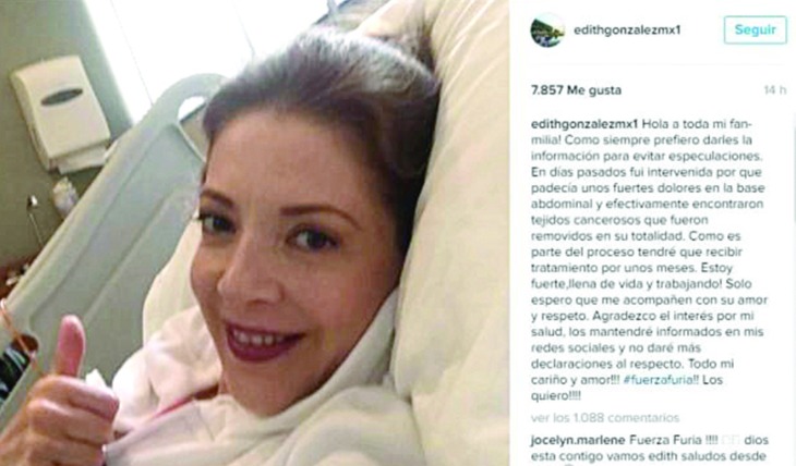 Edith González. Foto: Instagram Edith González
