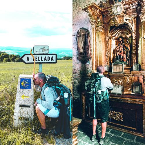 EL RECORRIDO. Existen distintas rutas para llegar, pero él tomó el Camino Francés, donde cruzas por cerca de nueve municipios del norte de España. Foto: @REYLUIS