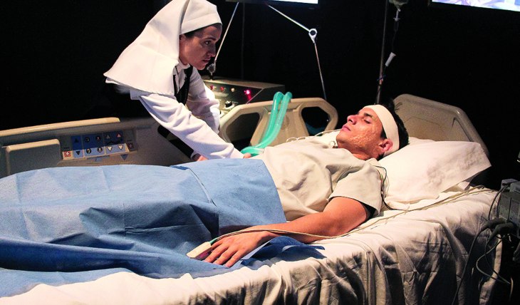 LA TRAGEDIA El personaje de Manu apareció en una camilla y en coma. Foto: Edson Vázquez