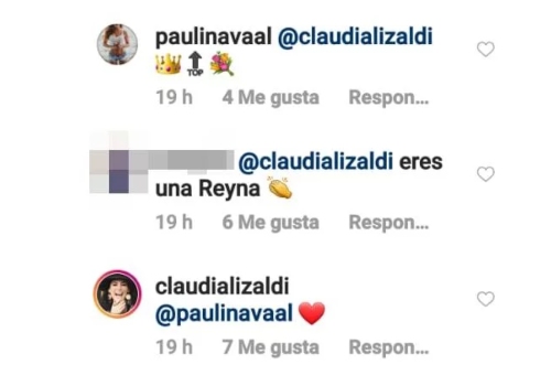 Mensaje de Claudia Lizaldi. Foto: Instagram Eamonn Sean Kneeland
