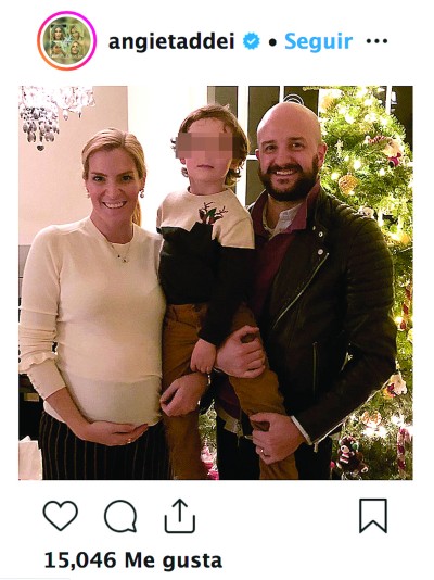 Angie Taddei y José Portilla. Foto: Instagram