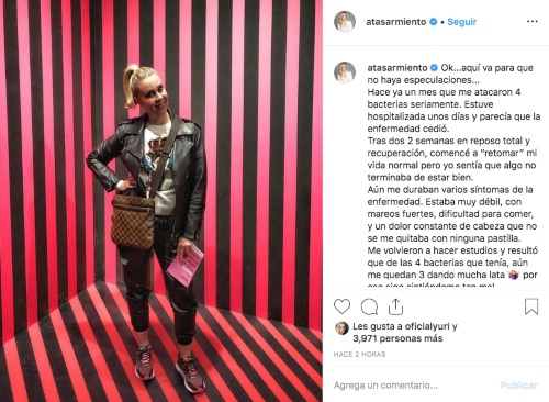 Atala Sarmiento. Foto: Instagram