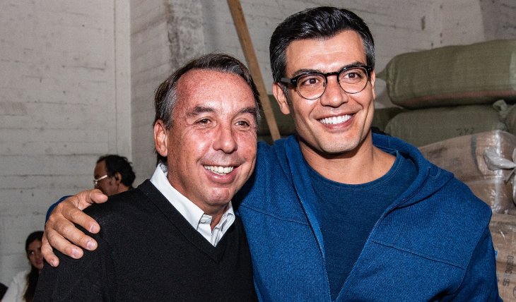 Emilio Azcárraga visitó la producción de La Usurpadora. Foto: Cortesía Televisa