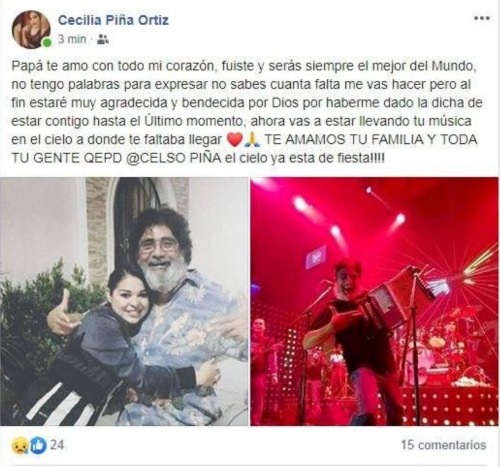 Celso Piña. Foto: Facebook Cecilia Piña