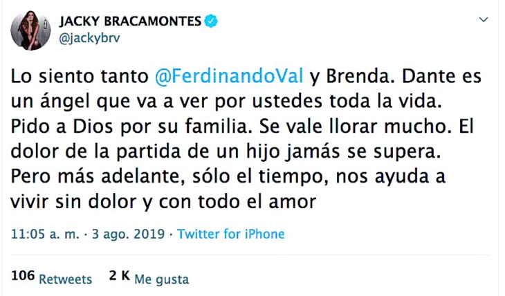 Jacky Bracamontes. Foto: Twitter