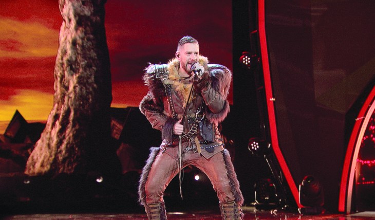 Alan Ibarra fue Minotauro en ¿Quién es la máscara? Foto: Cortesía