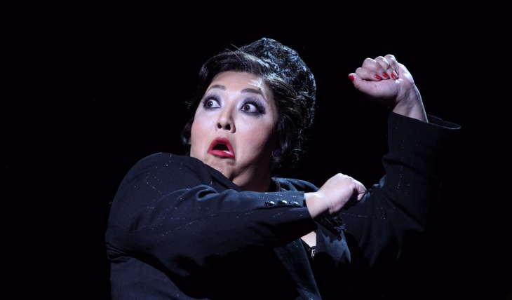 Michelle Rodríguez en Chicago el musical. Foto: Edson Vázquez