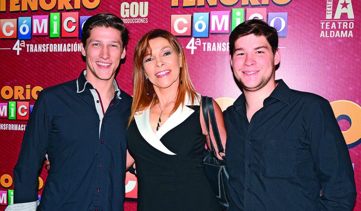 Mary Paz Banquells e hijos. Foto: Ricardo Cristino