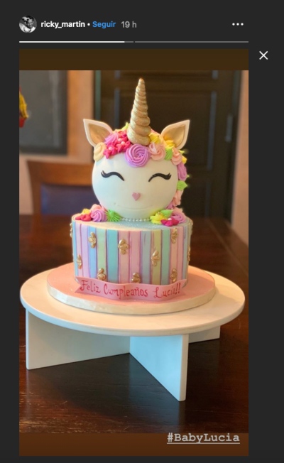 Cumple de Lucía, hija de Ricky Martin. Foto: Instagram