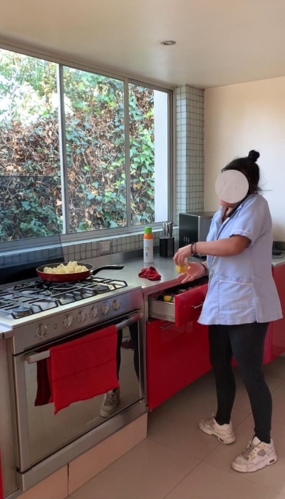 Vanessa Gómez de Jesús, acusada por Kelchie Arizmendi del robo en su casa.