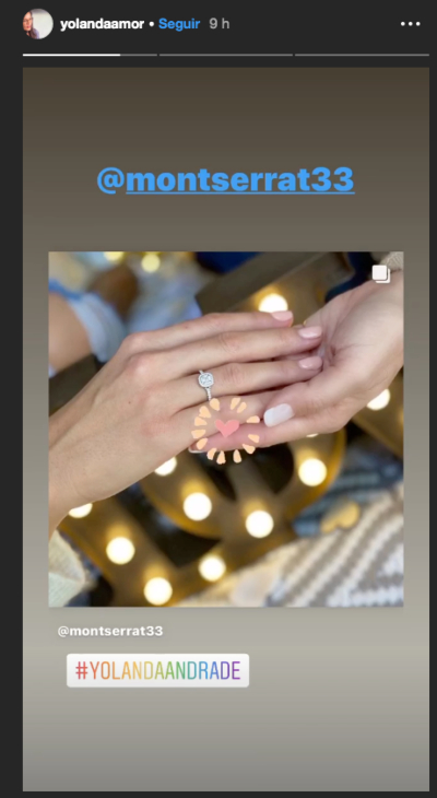 Captura de pantalla Instagram @yolandaamor