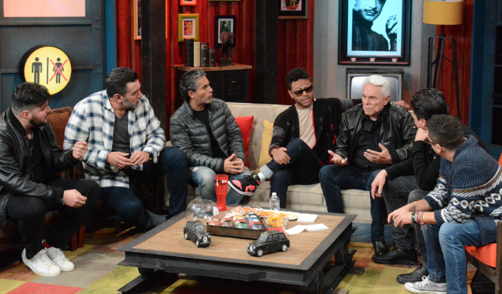 Kalimba y Enrique Guzmán en 'Miembros al aire'. Foto: Rubén Espinosa