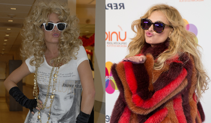 Pau, la imitación vs. Paulina, la original. Fotos: Archivo / Getty Images
