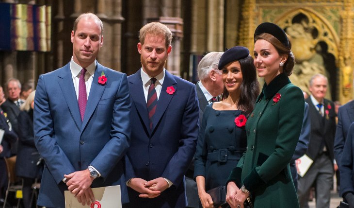 Duques de Cambridge y Sussex. Foto: Getty Images