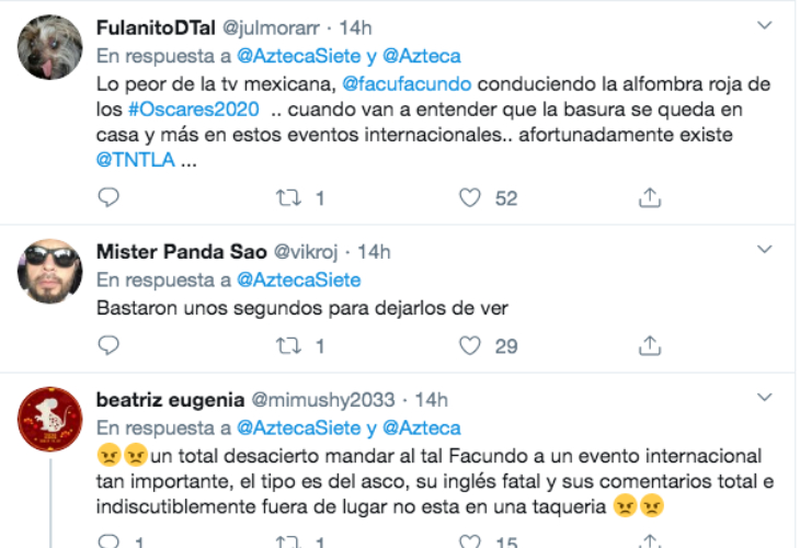 Usuarios criticaron la acción de Facundo. Captura de pantalla.