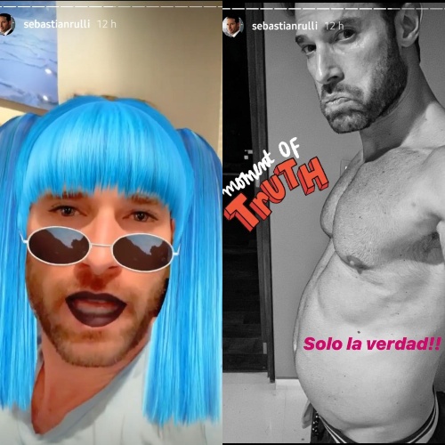 Capturas de pantalla, Instagram @sebastianrulli