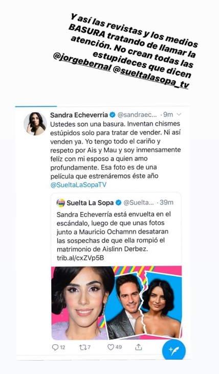 Instagram @sandraecheverriaoficial