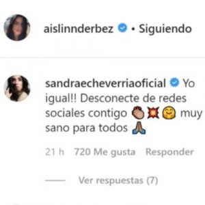 Captura de pantalla Instagram