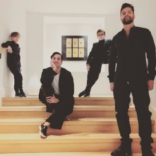 Ricky Martin y familia. Foto: Instagram