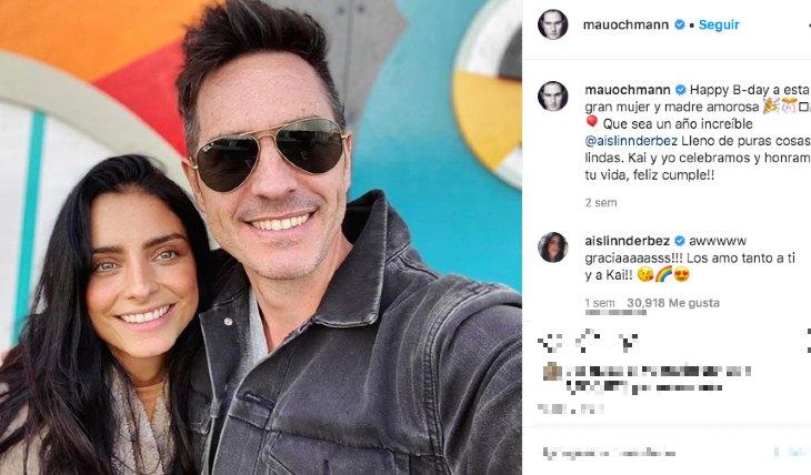 Mauricio Ochmann y Aislinn Derbez. Foto: Instagram