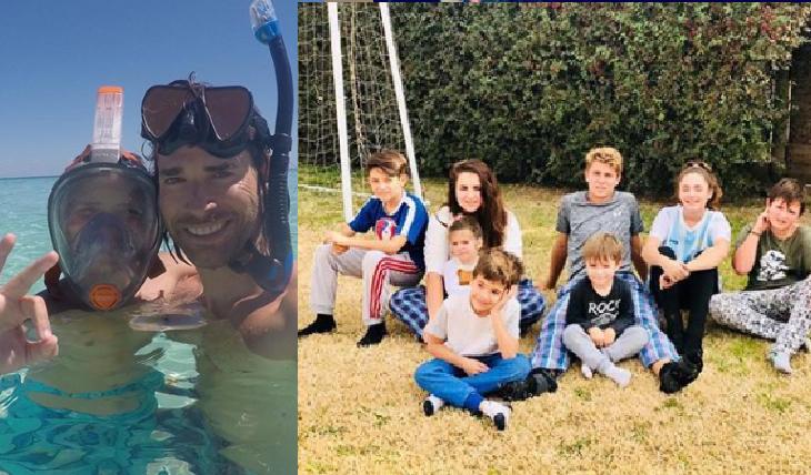 Sebastián Rulli y Santi. Foto: Instagram
