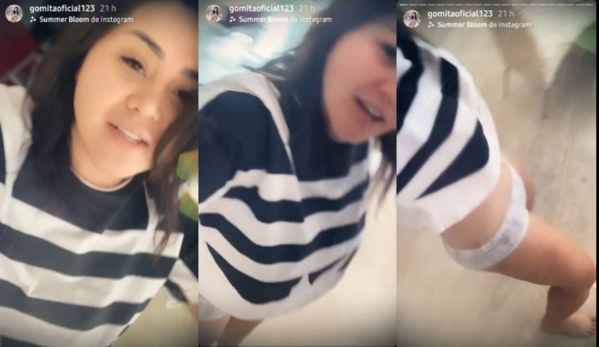 Gomita presume su minipijama. Fotos: Captura de pantalla Instagram
