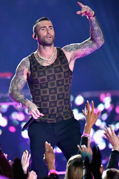 Adam Levine, Tatuajes Sexys. Foto: Getty Images