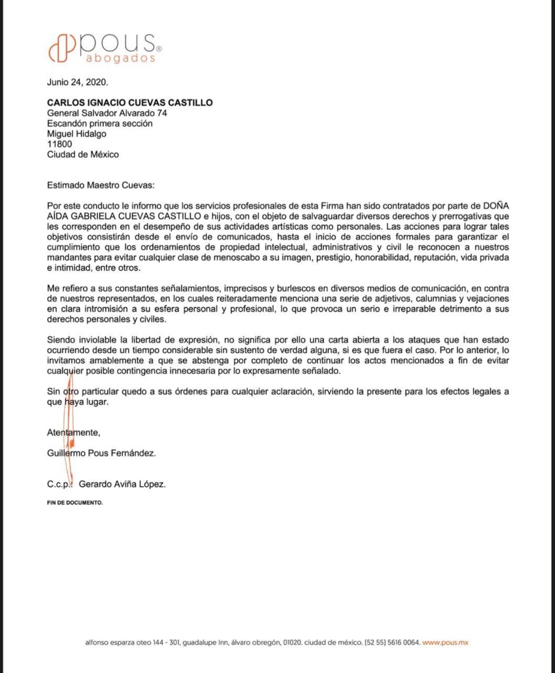 Carlos Cuevas revela el motivo de su rompimiento con Aída