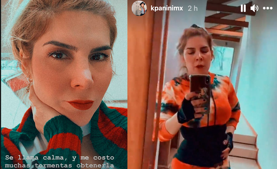 Karla Panini presume su tranquilidad