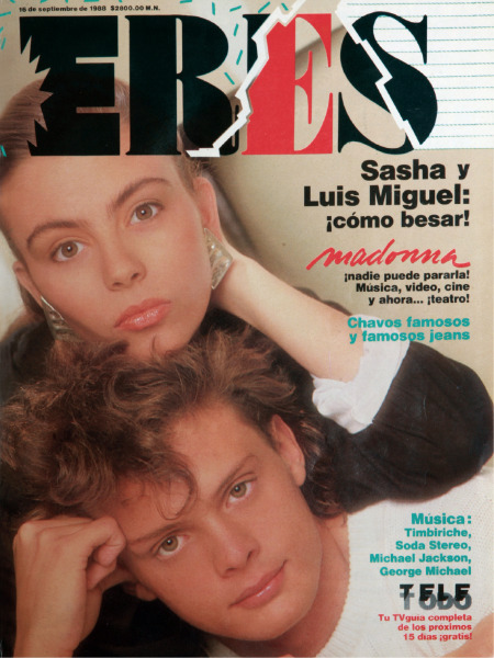 Luis Miguel y Sasha Sokol en la revista Eres