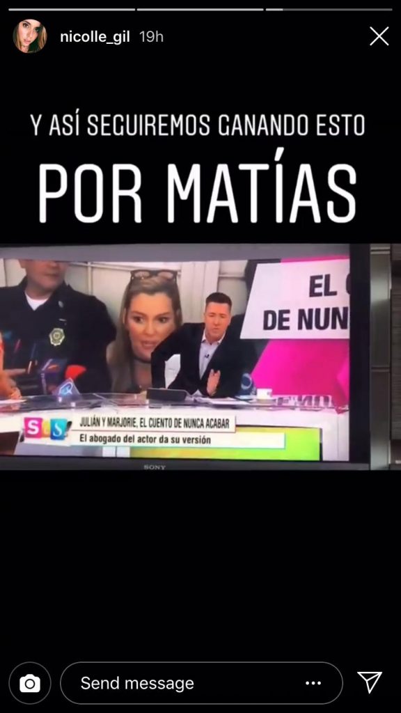 Hija de Julián Gil explota en contra de Carolina Sandoval