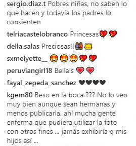 Critican a Aaron Díaz y Lola Ponce por foto de sus hijas