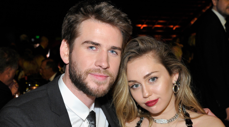 Miley Cyrus y Liam Hemsworth. Foto: Getty Images