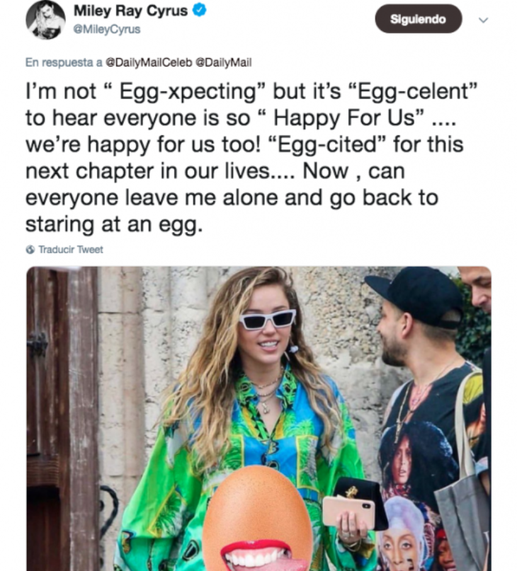 ¿Miley Cyrus está esperando su primer hijo con Liam Hemsworth?