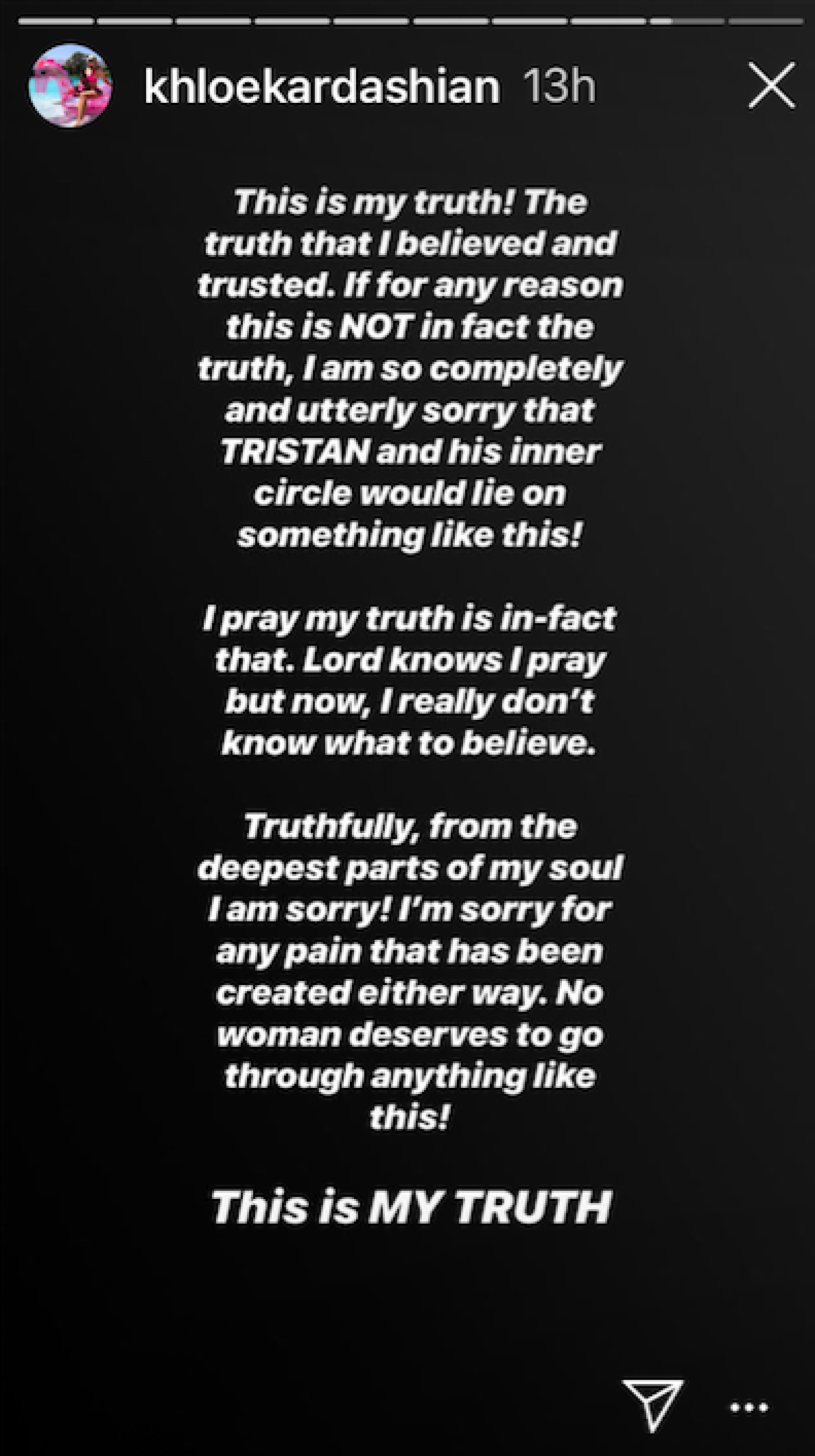 Khloé - Stories Instagram
