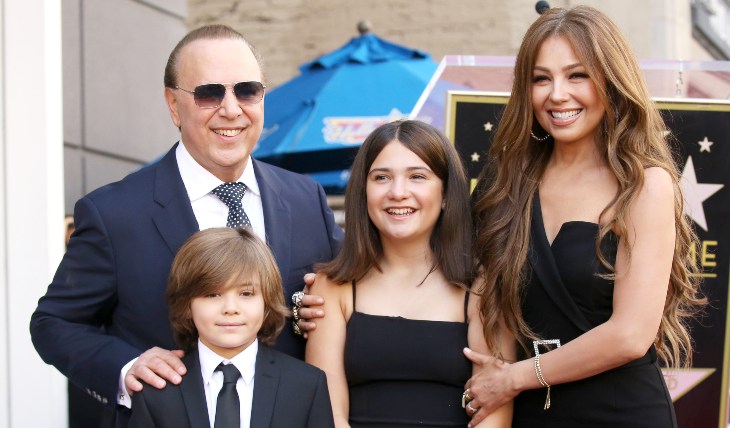 Matthew, Tommy, Sabrina y Thalía. Foto: Getty Images